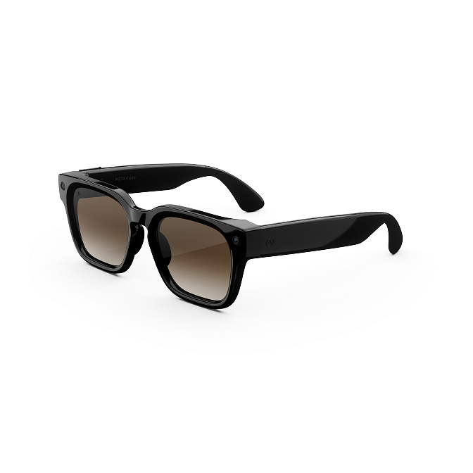 Meta Fury glasses in Classic Black with Brown Gradient lenses