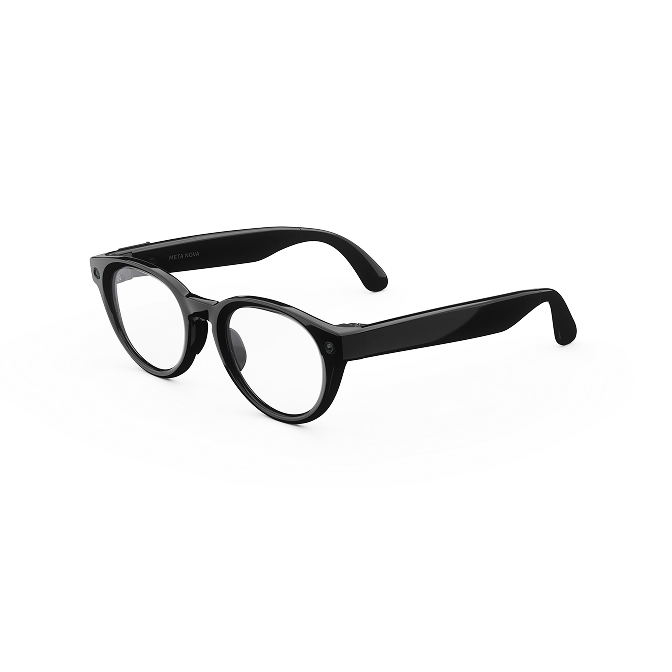 Meta Nova glasses in Standard, Classic Black with Clear lenses