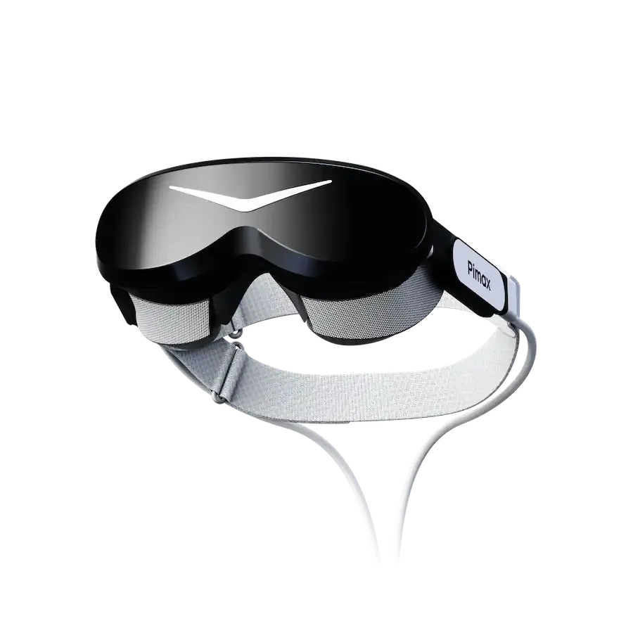 Pimax Dream Air Micro-OLED VR headset on a transparent background