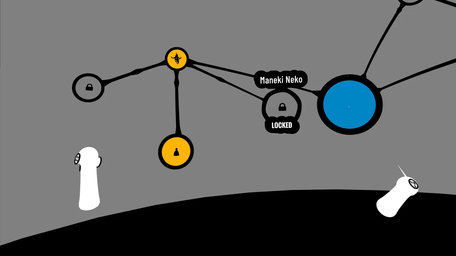 Branching level selection hub in Shil